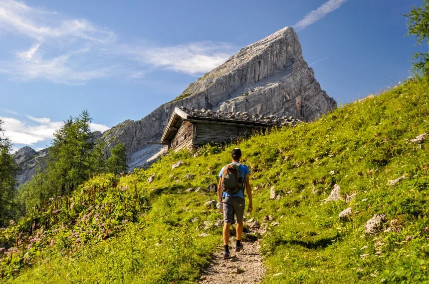 Huttentocht in de Alpen